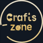 Crafts Zone logo in black, showcasing creative DIY activities and fun workshops in Boston.