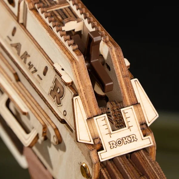 AK-47 Assault Rifle Toy Gun 3D Wooden Puzzle - Image 6