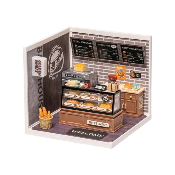 Golden Wheat Bakery Plastic DIY Miniature House Kit - Image 2