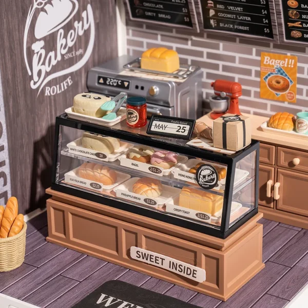 Golden Wheat Bakery Plastic DIY Miniature House Kit - Image 7