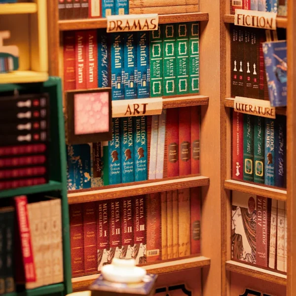Bookstore DIY Book Nook Shelf Insert Kit - Image 6
