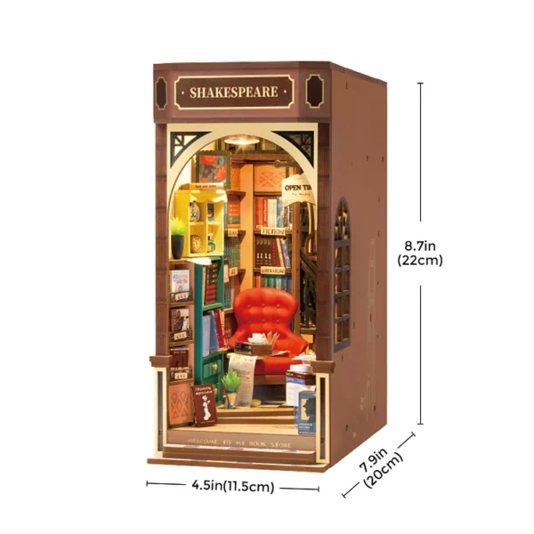 Bookstore DIY Book Nook Shelf Insert Kit - Image 7