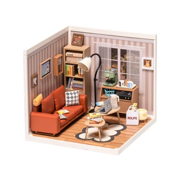 Cozy Living Lounge DIY Plastic Miniature House - Image 2