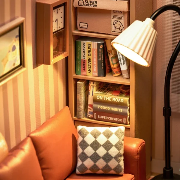 Cozy Living Lounge DIY Plastic Miniature House - Image 5
