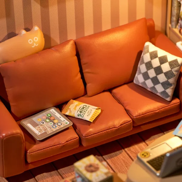 Cozy Living Lounge DIY Plastic Miniature House - Image 6