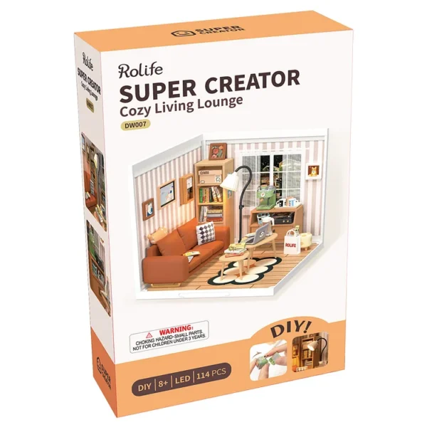 Cozy Living Lounge DIY Plastic Miniature House - Image 8