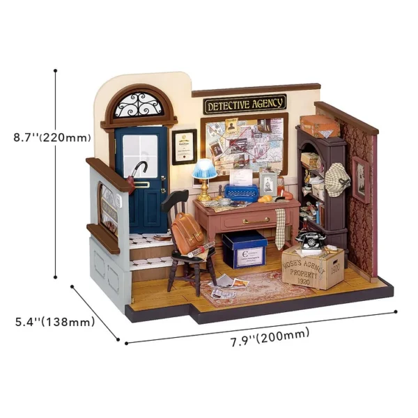 Mose's Detective Agency DIY Miniature House Kit - Image 4