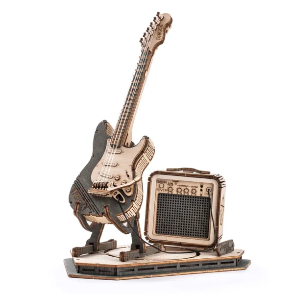 Electric Guitar Model 3D Wooden Puzzle - Image 2