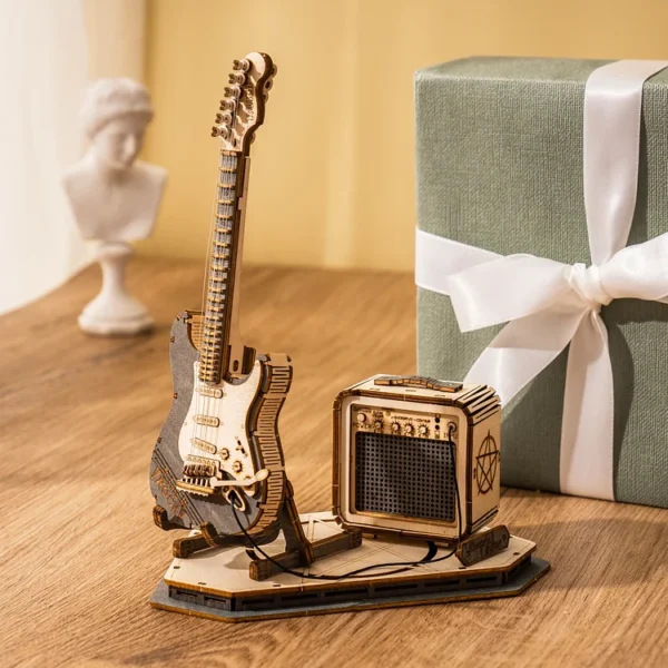Electric Guitar Model 3D Wooden Puzzle - Image 7