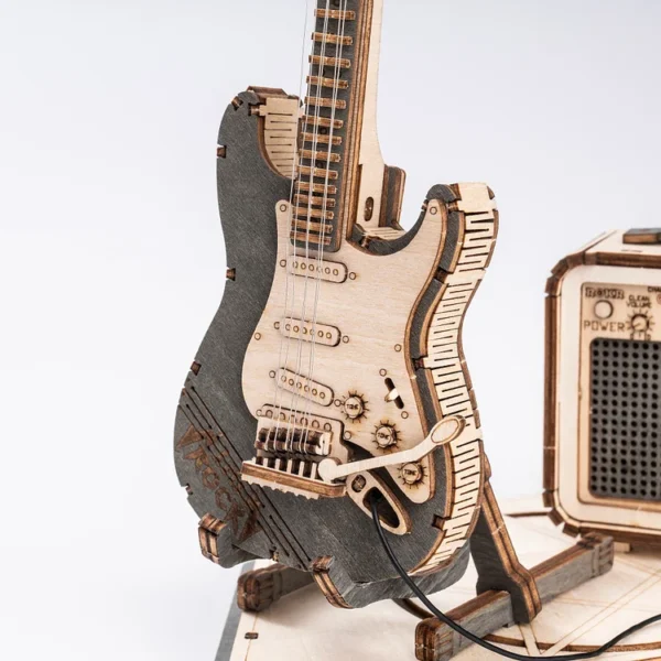Electric Guitar Model 3D Wooden Puzzle - Image 6