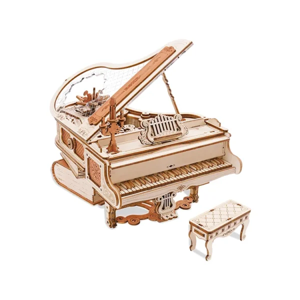 Magic Piano Mechanical Music Box 3D Wooden Puzzle - Image 2
