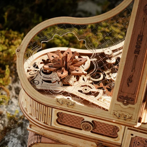 Magic Piano Mechanical Music Box 3D Wooden Puzzle - Image 7