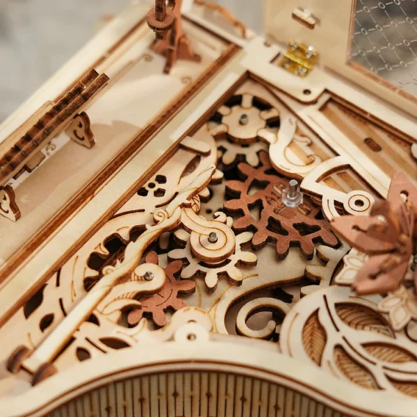 Magic Piano Mechanical Music Box 3D Wooden Puzzle - Image 5