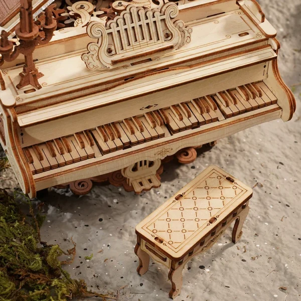 Magic Piano Mechanical Music Box 3D Wooden Puzzle - Image 4