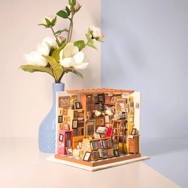 Sam's Study Library DIY Miniature House Kit - Image 2