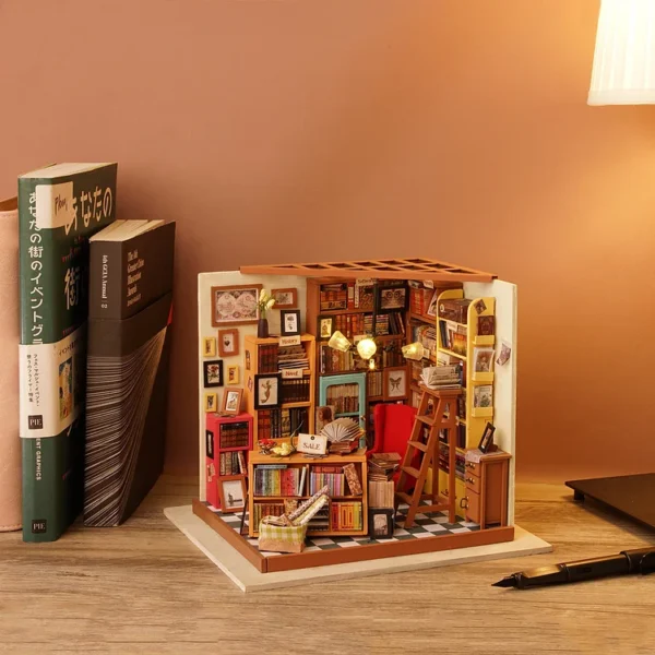 Sam's Study Library DIY Miniature House Kit - Image 8