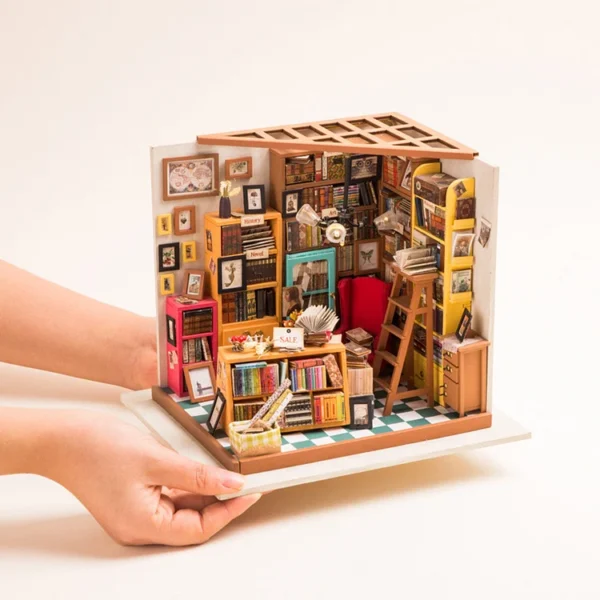 Sam's Study Library DIY Miniature House Kit - Image 7