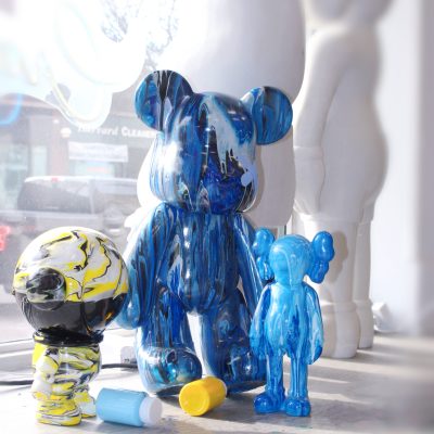 Hands-on DIY crafting project at Crafts Zone Brookline with vibrant materials and personalized creations.